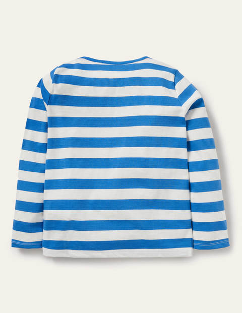 Lift-the-flap T-shirt - Ivory/ Moroccan Blue Sprout Lift-the-flap T-shirt - Ivory/ Moroccan Blue Sprout