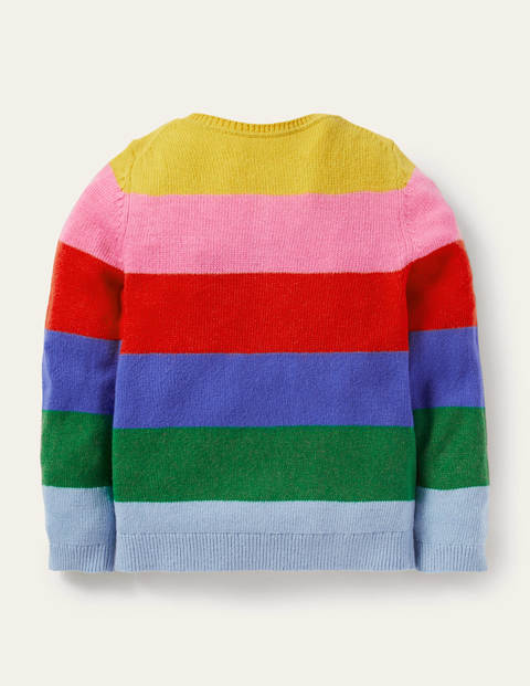 Fun Cardigan - Multi Rainbow Flower Pockets Fun Cardigan - Multi Rainbow Flower Pockets