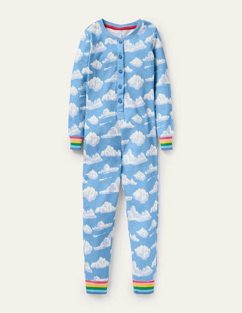 Snug All-in-one Pajamas - Surfboard Blue Clouds Snug All-in-one Pajamas - Surfboard Blue Clouds