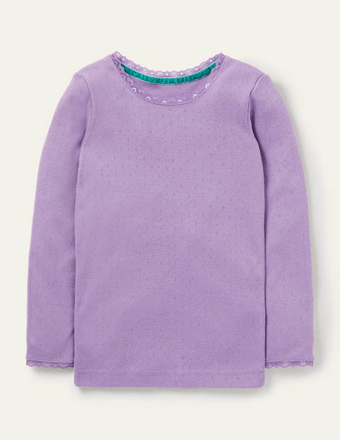 Supersoft Pointelle T-shirt - Aster Purple Supersoft Pointelle T-shirt - Aster Purple