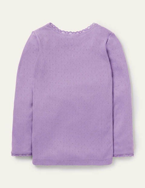 Supersoft Pointelle T-shirt - Aster Purple Supersoft Pointelle T-shirt - Aster Purple