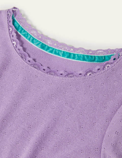 Supersoft Pointelle T-shirt - Aster Purple Supersoft Pointelle T-shirt - Aster Purple