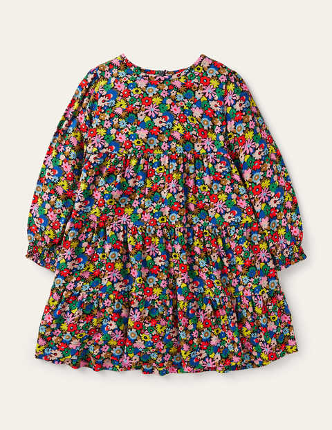 Mini Me Multi Tiered Dress - Multi Paintbox Ditsy Mini Me Multi Tiered Dress - Multi Paintbox Ditsy