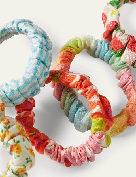 Scrunchies 5 Pack - Multi Summer Scrunchies 5 Pack - Multi Summer