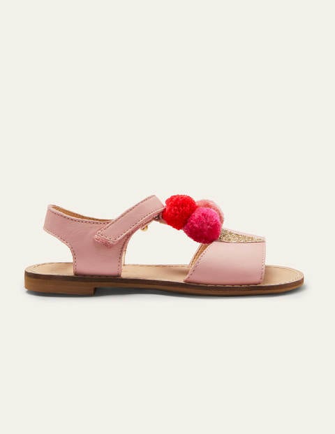Novelty Leather Sandals - Pink Lemonade Ice Cream Novelty Leather Sandals - Pink Lemonade Ice Cream