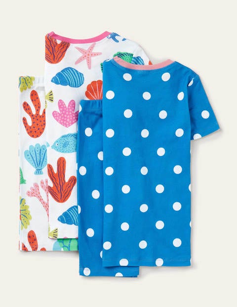 Twin Pack Short John Pajamas - Multi Giant Fish Friends Twin Pack Short John Pajamas - Multi Giant Fish Friends