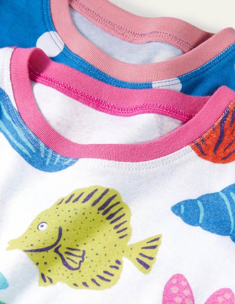 Twin Pack Short John Pajamas - Multi Giant Fish Friends Twin Pack Short John Pajamas - Multi Giant Fish Friends