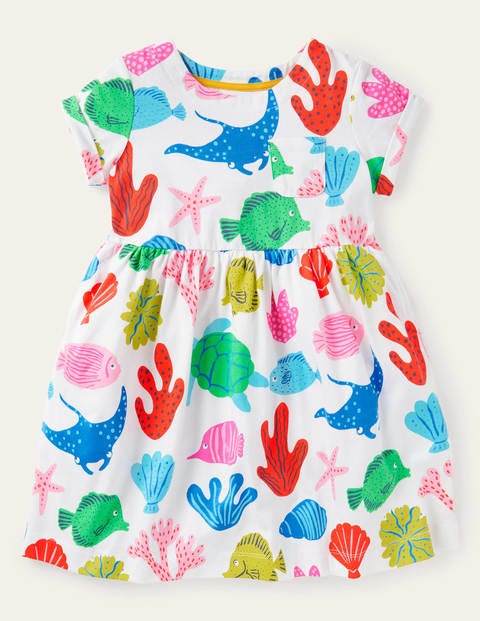 Fun Jersey Dress - Multi Giant Fish Friends Fun Jersey Dress - Multi Giant Fish Friends