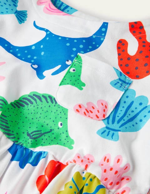 Fun Jersey Dress - Multi Giant Fish Friends Fun Jersey Dress - Multi Giant Fish Friends