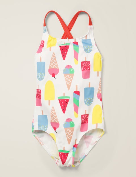 Cross-back Swimsuit - Multi Ice Creams Cross-back Swimsuit - Multi Ice Creams