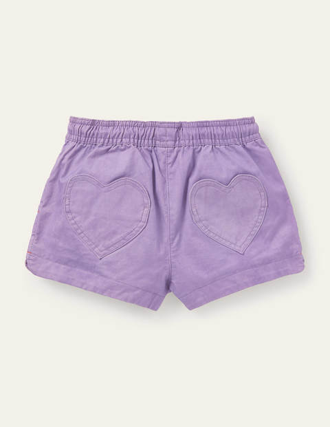 Heart Pocket Shorts - Cool Violet Purple