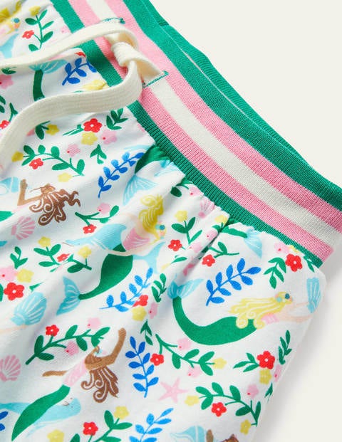 Jersey Skort - Ivory Mermaid Garden Jersey Skort - Ivory Mermaid Garden