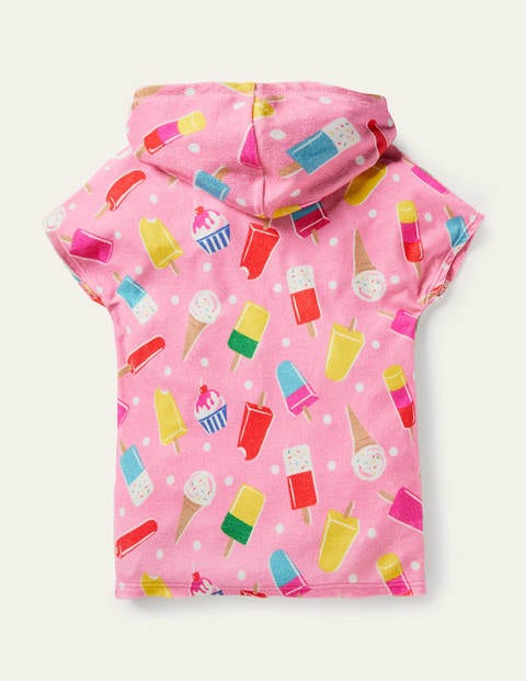 Fun Towelling Poncho - Pink Lemonade Ice Cream Spot Fun Towelling Poncho - Pink Lemonade Ice Cream Spot