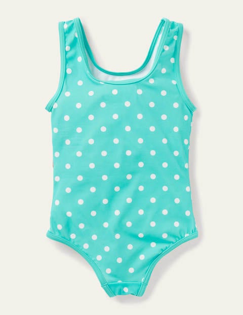 Fun Appliqué Swimsuit - Green/ Ivory Spot Fish Fun Appliqué Swimsuit - Green/ Ivory Spot Fish