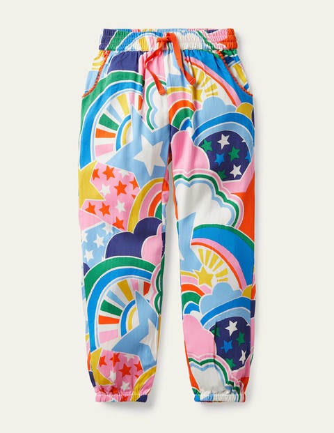 Lässige Webhose - Bunt, Sterne/Regenbögen Lässige Webhose - Bunt, Sterne/Regenbögen