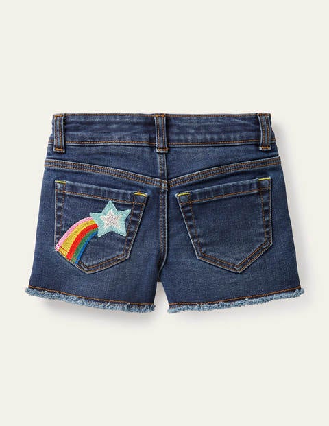 Short en jean - Étoiles denim vintage moyen Short en jean - Étoiles denim vintage moyen