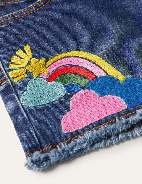 Short en jean - Étoiles denim vintage moyen Short en jean - Étoiles denim vintage moyen