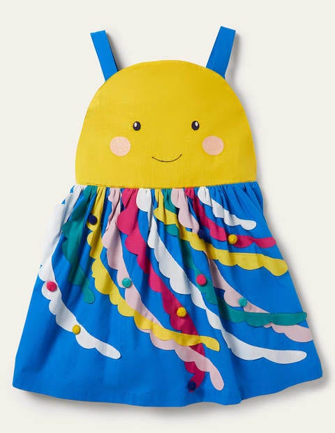 Fun Embellished Dress - Moroccan Blue Jellyfish Fun Embellished Dress - Moroccan Blue Jellyfish