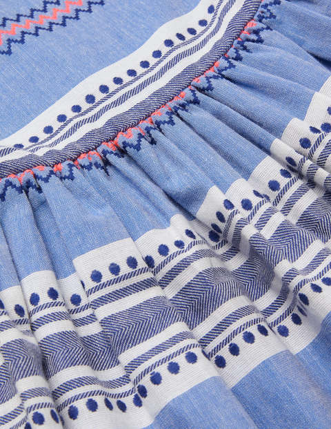 Stripe Tassel Sun Dress - Starboard Blue/Pink Sunset Stripe Tassel Sun Dress - Starboard Blue/Pink Sunset
