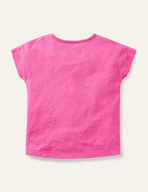 Button Detail Logo T-shirt - Tickled Pink Cool Cat Button Detail Logo T-shirt - Tickled Pink Cool Cat