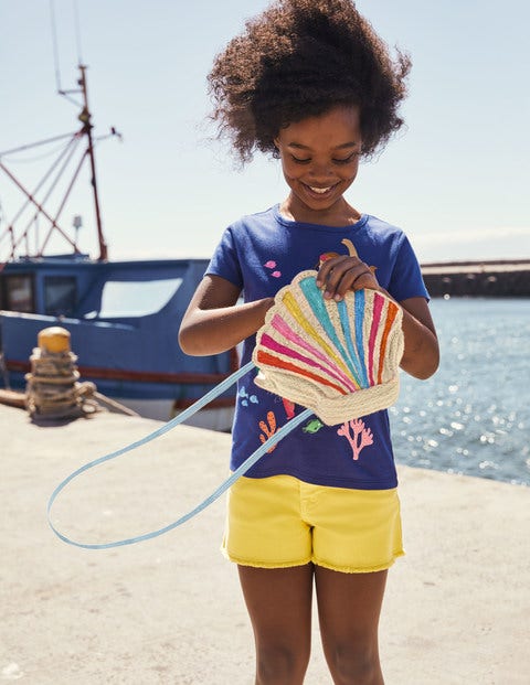Big Appliqué T-shirt - Starboard Blue Mermaid Big Appliqué T-shirt - Starboard Blue Mermaid