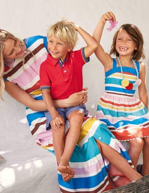 Gestreiftes Mini-Me-Kleid - Bunt, Gestreift Gestreiftes Mini-Me-Kleid - Bunt, Gestreift