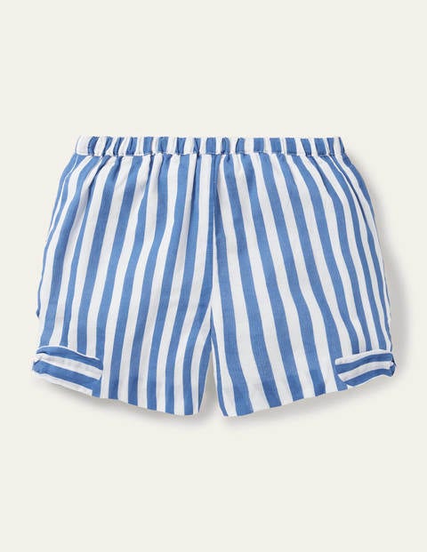 Tie hem shorts - Elizabethan Blue/ White Tie hem shorts - Elizabethan Blue/ White