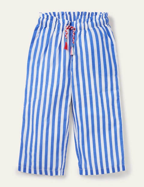 Printed Woven culottes - Elizabethan Blue/ White Printed Woven culottes - Elizabethan Blue/ White