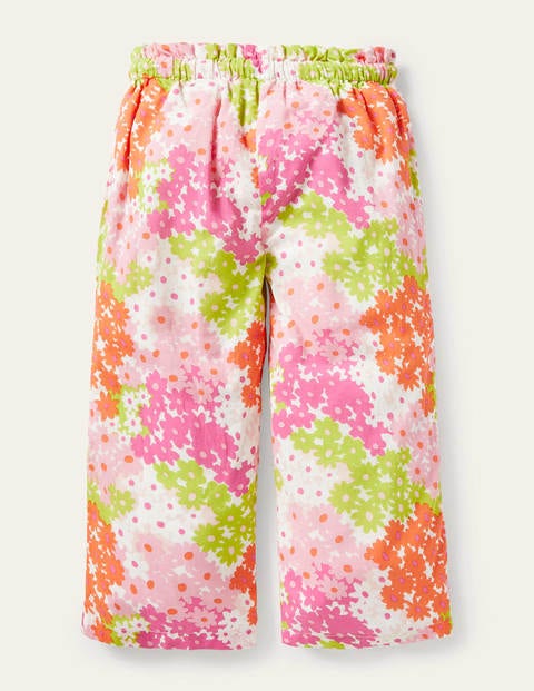 Printed Woven culottes - Soft Coral Pink Summer Daisy Printed Woven culottes - Soft Coral Pink Summer Daisy