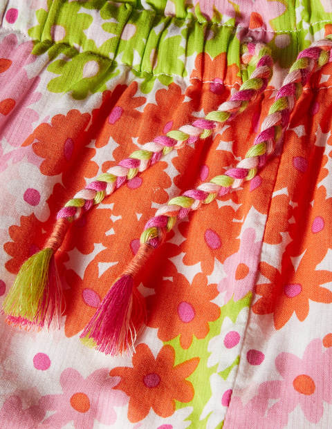 Printed Woven culottes - Soft Coral Pink Summer Daisy Printed Woven culottes - Soft Coral Pink Summer Daisy