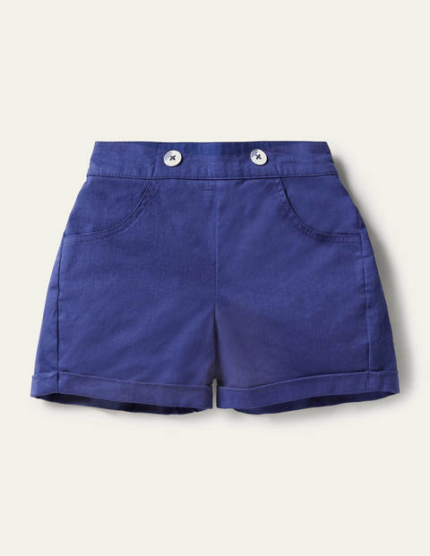 Button Detail Shorts - Starboard Blue Button Detail Shorts - Starboard Blue