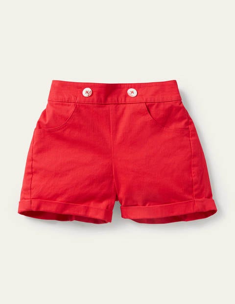 Button Detail Shorts - Strawberry Tart Button Detail Shorts - Strawberry Tart