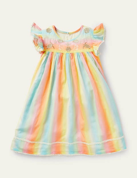 Embroidered Rainbow Dress - Ombré Rainbow Embroidered Rainbow Dress - Ombré Rainbow