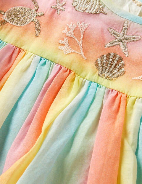 Embroidered Rainbow Dress - Ombré Rainbow Embroidered Rainbow Dress - Ombré Rainbow