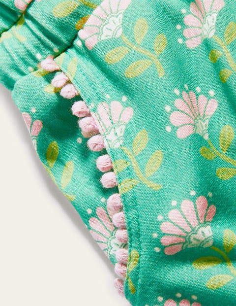 Jersey Tassel Tie Jumpsuit - Tropical Green Jersey Tassel Tie Jumpsuit - Tropical Green