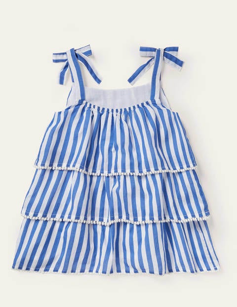 Weboberteil mit Stufen - Elisabethanisches Blau/Naturweiß Weboberteil mit Stufen - Elisabethanisches Blau/Naturweiß