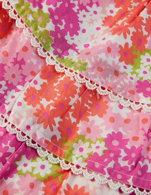 Tiered Detail Woven Top - Soft Coral Pink Summer Daisy Tiered Detail Woven Top - Soft Coral Pink Summer Daisy