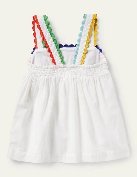 Rainbow Lace Woven Top - Ivory Rainbow Lace Woven Top - Ivory
