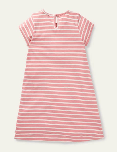 Fun Big Appliqué Dress - Pink Lemonade/ Ivory Sprout Fun Big Appliqué Dress - Pink Lemonade/ Ivory Sprout