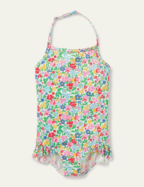 Halterneck Swimsuit - Multi Vintage Ditsy Floral Halterneck Swimsuit - Multi Vintage Ditsy Floral