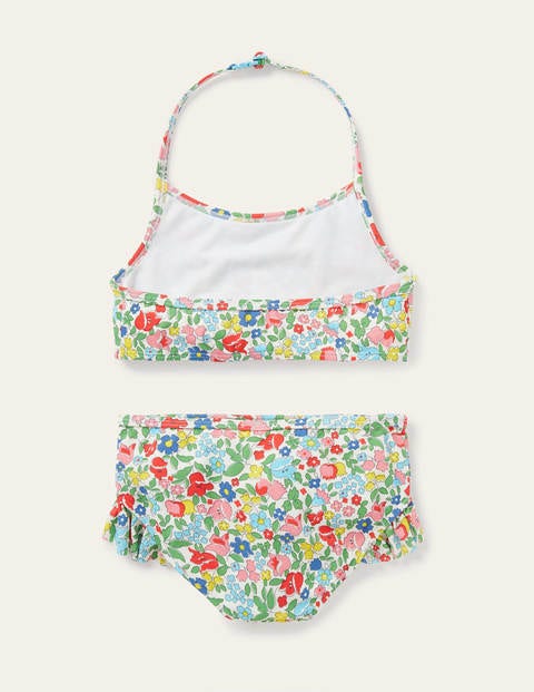 Bikini dos-nu - Motif petites fleurs vintage multi Bikini dos-nu - Motif petites fleurs vintage multi