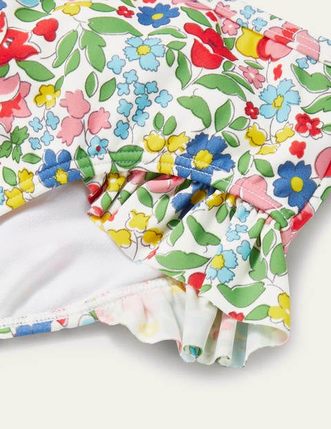 Bikini dos-nu - Motif petites fleurs vintage multi Bikini dos-nu - Motif petites fleurs vintage multi