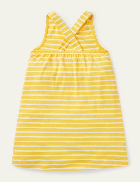Appliqué Jersey Dress - Daffodil/ Ivory Animals Appliqué Jersey Dress - Daffodil/ Ivory Animals