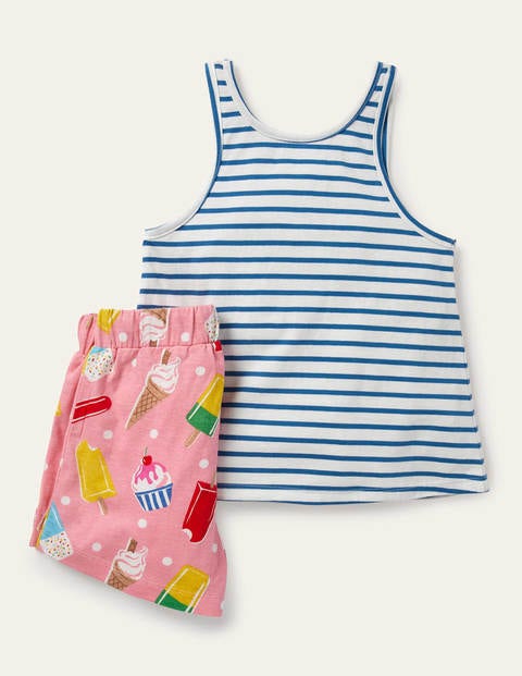 Fun Pocket Pyjama Set - Pink Lemonade Ice Cream Spot Fun Pocket Pyjama Set - Pink Lemonade Ice Cream Spot