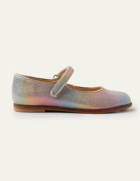 Glitzernde Spangenschuhe - Regenbogen-Metallic Glitzernde Spangenschuhe - Regenbogen-Metallic