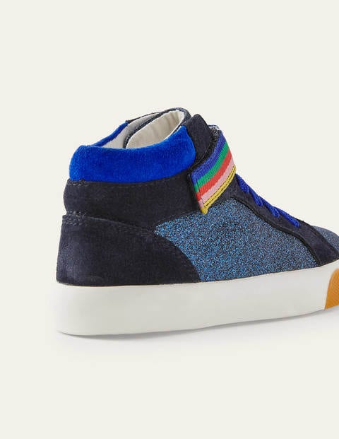 Hochgeschnittene Glitzerschuhe - Blitzblau, Glitzer Hochgeschnittene Glitzerschuhe - Blitzblau, Glitzer