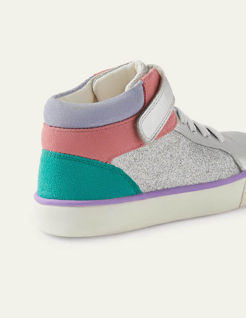 Glitter High Tops - Silver Sparkle Glitter High Tops - Silver Sparkle