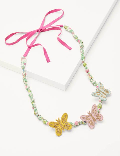 Fabric Necklace - Multi Butterflies Fabric Necklace - Multi Butterflies