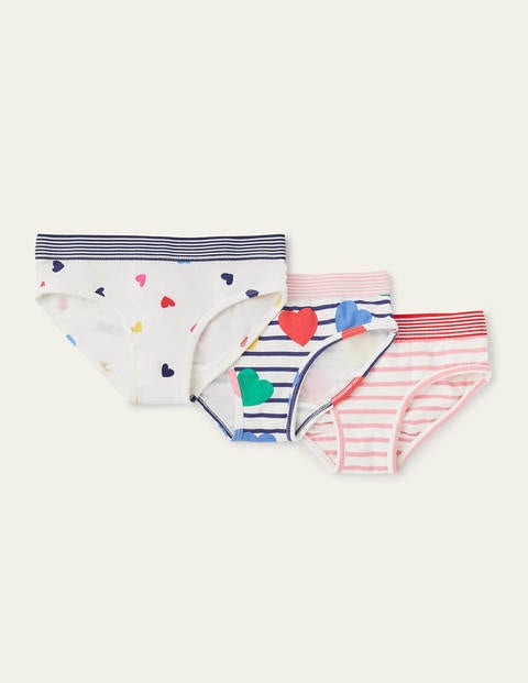 Underwear 3 Pack - Multi Hearts Underwear 3 Pack - Multi Hearts