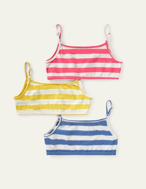 Crop Tops 3 Pack - Ivory/Multi Crop Tops 3 Pack - Ivory/Multi